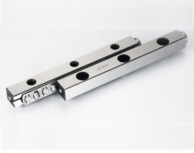 X Axis Cross Roller Slide Table , XY Axis Stage Micrometer Feed Type