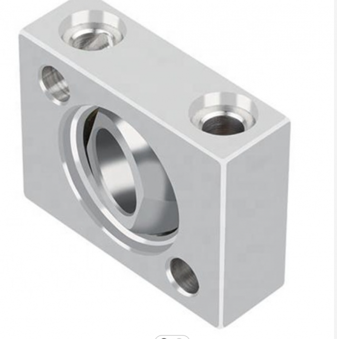 Square Precision Machined Components Steel Block Chromium Plating Parts