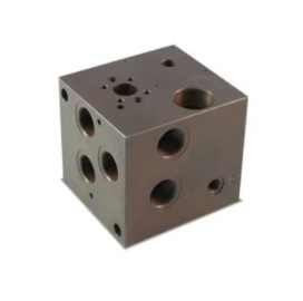 Square Precision Machined Components Steel Block Chromium Plating Parts