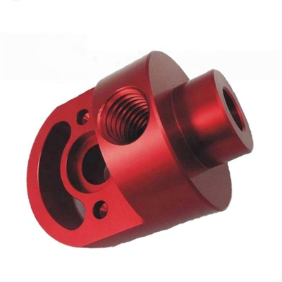 Red Oxidation Aluminum Precision Cnc Machined Parts Workshop Factory Supplying