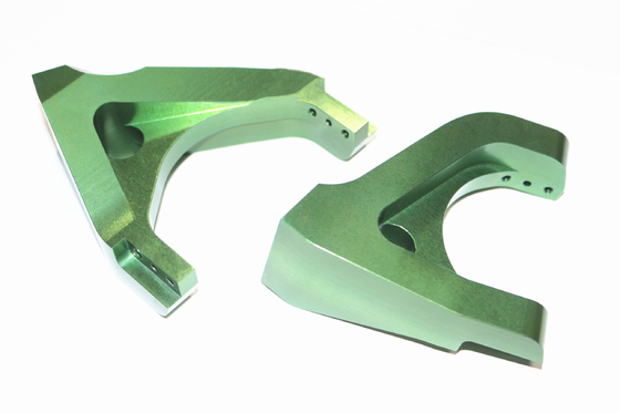 High Precision Aluminum Machined Parts With Green Blue Yellow Colour Anodize