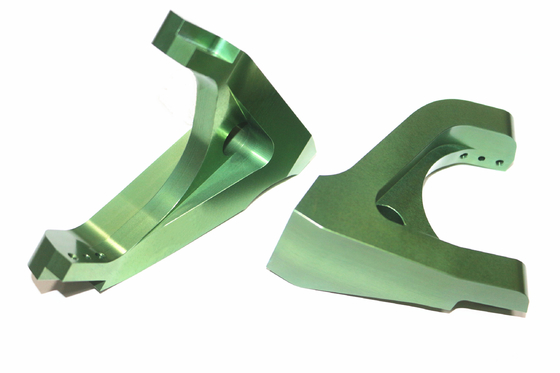High Precision Aluminum Machined Parts With Green Blue Yellow Colour Anodize