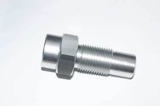 Bright Silver Anodizing CNC Machined Aerospace Parts UNC Standard Threaded