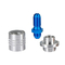 Anodized Blue Aluminum Made Jetting Custom Metal Mechanical Parts High Precision